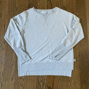 Gray Split Side Sweatshirt Lounge Wear Medium